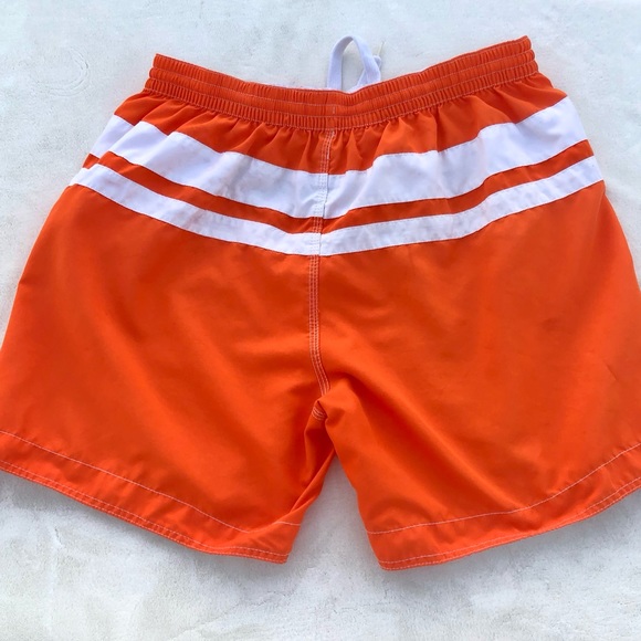 LANESBORO Swim Trunks Orange White Sz. Extra Large - Picture 6 of 7
